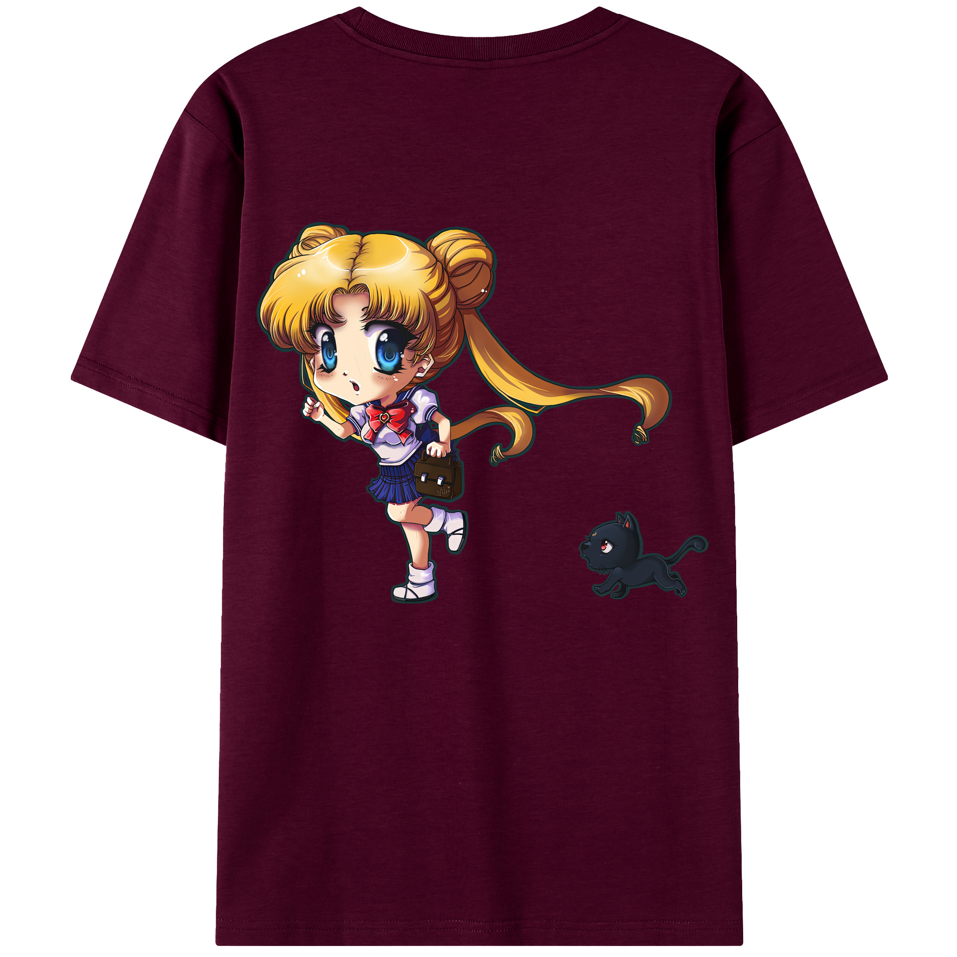 （画像用） 美少女戦士セーラームーン 愛野 美奈子 あいの みなこ Sailor Moon Aino Minako レディース半袖Tシャツ(バックプリント)